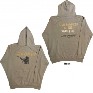 Bob Marley - Exodus Mic Wailers Tour 77 Sand Hoodie in der Gruppe Övrigt /  bei Bengans Skivbutik AB (5552095r)