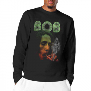 Bob Marley - Smoke Gradient Uni Bl Dip-Dye Long Sleev in der Gruppe Övrigt /  bei Bengans Skivbutik AB (5552098r)
