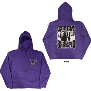 Black Sabbath - Henry Pocket Logo Purp Zip Hoodie in der Gruppe Övrigt /  bei Bengans Skivbutik AB (5552143r)