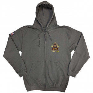 Def Leppard - Logo Tour 2019 Char Zip Hoodie in der Gruppe Övrigt / bei Bengans Skivbutik AB (5552149r)