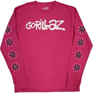 Gorillaz - Repeat Pazuzu Spiral Pink L/S  (L) in der Gruppe -Start Tshirt bei Bengans Skivbutik AB (5552233)