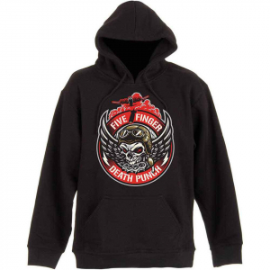 Five Finger Death Punch - Bomber Patch Uni Bl Hoodie  in der Gruppe Övrigt /  bei Bengans Skivbutik AB (5552547r)