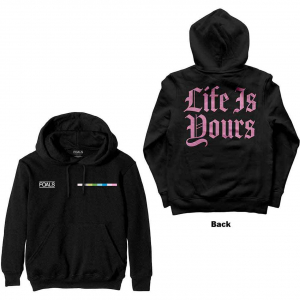 Foals - Life Is Yours Text Uni Bl Hoodie in der Gruppe Övrigt / bei Bengans Skivbutik AB (5552554r)