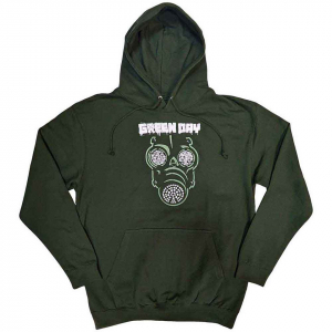 Green Day - Green Mask Uni Green Hoodie  in der Gruppe Övrigt /  bei Bengans Skivbutik AB (5552561r)