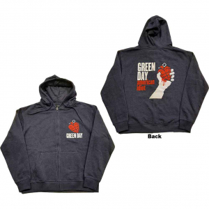 Green Day - American Idiot Uni Navy Zip Hoodie in der Gruppe Övrigt / bei Bengans Skivbutik AB (5552567r)