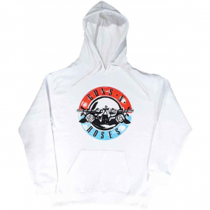 Guns N Roses - Motorcross Logo Uni Wht Hoodie  in der Gruppe Övrigt /  bei Bengans Skivbutik AB (5552577r)
