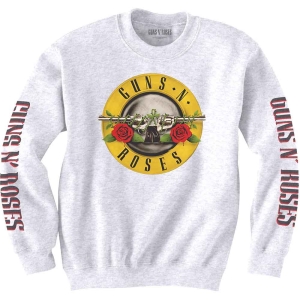 Guns N Roses - Classic & Text Logos Uni Wht Sweatshirt  in der Gruppe Övrigt /  bei Bengans Skivbutik AB (5552579r)