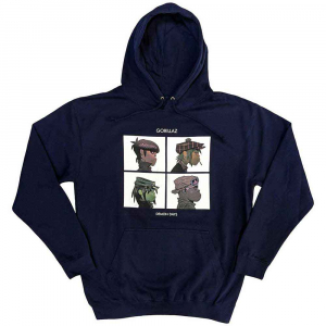 Gorillaz - Demon Days Uni Navy Hoodie  in der Gruppe Övrigt /  bei Bengans Skivbutik AB (5552587r)