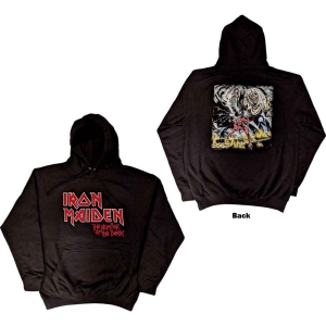 Iron Maiden - Logo Faded Edge Album Uni Bl Hoodie in der Gruppe MERCHANDISE / Kapuzenpullover / Hårdrock bei Bengans Skivbutik AB (5552896r)