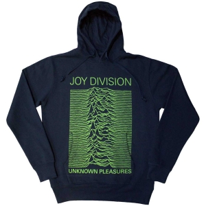 Joy Division - Unknown Pleasures Fp Navy Hoodie in der Gruppe MERCHANDISE / Kapuzenpullover / Pop-Rock bei Bengans Skivbutik AB (5552901r)