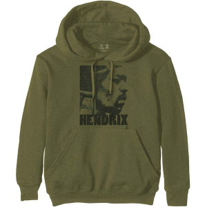 Jimi Hendrix - Let Me Live Uni Khaki Hoodie in der Gruppe MERCHANDISE / Kapuzenpullover / Pop-Rock bei Bengans Skivbutik AB (5552903r)