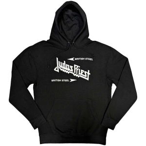 Judas Priest - British Steel Logo Uni Bl Hoodie in der Gruppe MERCHANDISE / Kapuzenpullover / Hårdrock bei Bengans Skivbutik AB (5552910r)