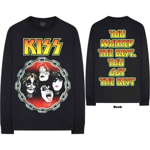 Kiss - You Wanted The Best Bl Longsleeve in der Gruppe MERCHANDISE / T-shirt / Hårdrock bei Bengans Skivbutik AB (5552970r)