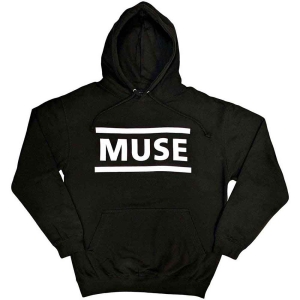 Muse - White Logo Uni Bl Hoodie in der Gruppe MERCHANDISE / Kapuzenpullover / Pop-Rock bei Bengans Skivbutik AB (5553239r)