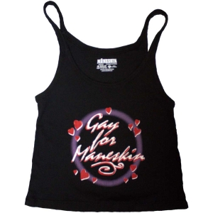 Maneskin - Gay For Maneskin Uni Bl Tank Top in der Gruppe MERCHANDISE / T-shirt / Pop-Rock bei Bengans Skivbutik AB (5553299r)