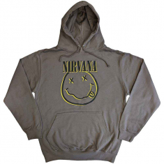 Nirvana - Inverse Happy Face Uni Char Hoodie in der Gruppe Övrigt /  bei Bengans Skivbutik AB (5553891r)