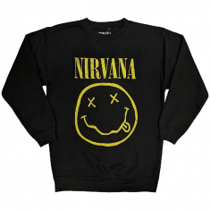 Nirvana - Yellow Happy Face Bl Sweatshirt in der Gruppe Övrigt /  bei Bengans Skivbutik AB (5553905r)