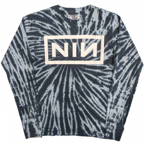 Nine Inch Nails - Logo Blue Dip-Dye Longsleeve in der Gruppe Övrigt / bei Bengans Skivbutik AB (5554094r)