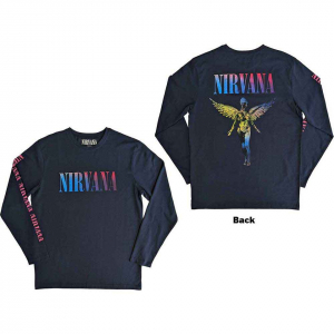 Nirvana - Angelic Gradient Navy Longsleeve in der Gruppe Övrigt /  bei Bengans Skivbutik AB (5554096r)