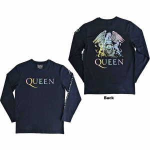 Queen - Rainbow Crest Denim Longsleeve in der Gruppe Övrigt /  bei Bengans Skivbutik AB (5554113r)