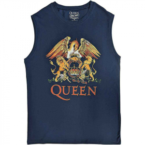 Queen - Classic Crest Navy Tank Top in der Gruppe Övrigt /  bei Bengans Skivbutik AB (5554114r)