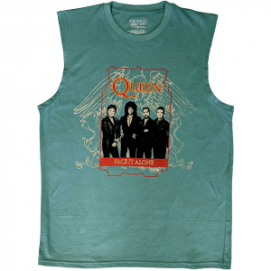 Queen - Face It Alone Green Tank Top in der Gruppe Övrigt /  bei Bengans Skivbutik AB (5554115r)