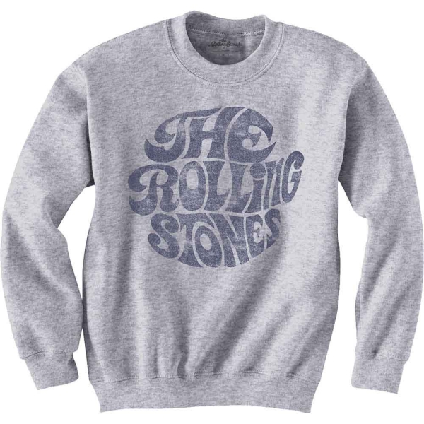 Rolling Stones - Vintage 70s Logo (Grey) Uni Sweatshirt in der Gruppe MERCH / Kleidung / Sweatshirts bei Bengans Skivbutik AB (5554365)