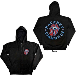 Rolling Stones - Hackney Diamonds Stars Bl Zip Hoodie in der Gruppe MERCHANDISE / Kapuzenpullover / Pop-Rock bei Bengans Skivbutik AB (5554699r)