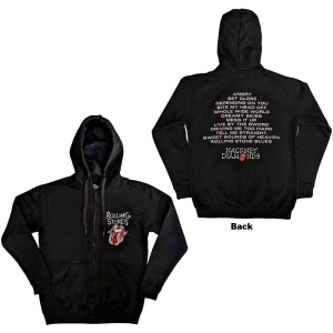 Rolling Stones - Hackney Diamonds Tracks Bl Zip Hoodie in der Gruppe MERCHANDISE / Kapuzenpullover / Pop-Rock bei Bengans Skivbutik AB (5554700r)