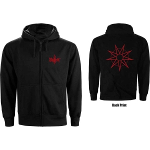 Slipknot - 9-Point Star B-Print Lady Bl Zip Hoodie in der Gruppe MERCHANDISE / Kapuzenpullover / Hårdrock bei Bengans Skivbutik AB (5554715r)