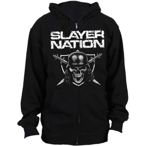 Slayer - Slayer Nation Uni Bl Zip Hoodie in der Gruppe MERCHANDISE / Kapuzenpullover / Hårdrock bei Bengans Skivbutik AB (5554731r)