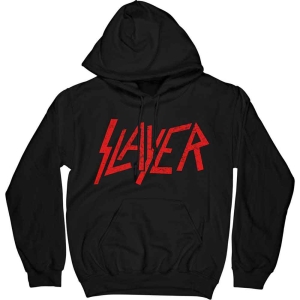 Slayer - Distressed Logo Bl Hoodie in der Gruppe MERCHANDISE / Kapuzenpullover / Hårdrock bei Bengans Skivbutik AB (5554734r)