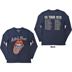 Rolling Stones - Us Tour 78 Uni Navy Longsleeve in der Gruppe MERCHANDISE / T-shirt / Pop-Rock bei Bengans Skivbutik AB (5554903r)