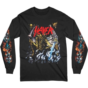 Slayer - Airbrush Demon Uni Bl Longsleeve in der Gruppe MERCHANDISE / T-shirt / Hårdrock bei Bengans Skivbutik AB (5554919r)