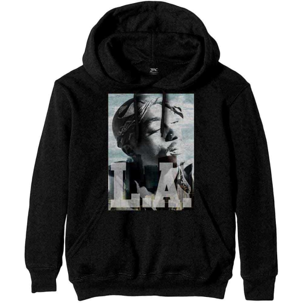 Tupac - La Skyline Uni Bl Hoodie in der Gruppe MERCH / Kleidung / Hoodies bei Bengans Skivbutik AB (5555307r)