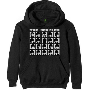 The Beatles - Hard Days Night Faces Bl Hoodie in der Gruppe MERCHANDISE / Kapuzenpullover / Pop-Rock bei Bengans Skivbutik AB (5555331r)