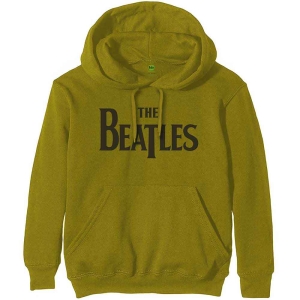 The Beatles - Drop T Logo Uni Green Hoodie in der Gruppe MERCHANDISE / Kapuzenpullover / Pop-Rock bei Bengans Skivbutik AB (5555338r)