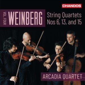 Arcadia Quartet - Weinberg: String Quartets, Vol. 4 in der Gruppe CD / Klassiskt bei Bengans Skivbutik AB (5555781)