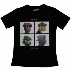 Gorillaz - Demon Days Lady Bl T-Shirt in der Gruppe MERCHANDISE / T-shirt / Pop-Rock bei Bengans Skivbutik AB (5555927r)