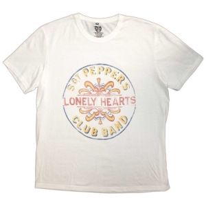 The Beatles - Painted Pepper Uni Wht T-Shirt in der Gruppe UNSERE TIPPS / Neu eingetroffen Merch / Juni bei Bengans Skivbutik AB (5556043r)