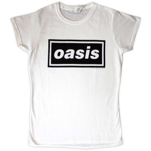 Oasis - Decca Logo Lady Wht T-Shirt in der Gruppe UNSERE TIPPS / Neu eingetroffen Merch / Juni bei Bengans Skivbutik AB (5556047r)