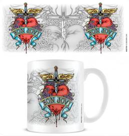 Bon Jovi  - Dagger Heart Everyday Mug in der Gruppe MERCHANDISE / Merch / Pop-Rock bei Bengans Skivbutik AB (5556235)