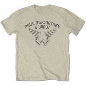 Paul Mccartney Wings - Wings Logo Natrl T-Shirt  (M) in der Gruppe -Start Tshirt bei Bengans Skivbutik AB (5556641)