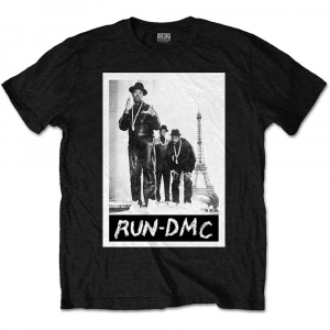 Run Dmc - Paris Photo Uni Bl T-Shirt in der Gruppe MERCHANDISE / T-shirt / Hip Hop-Rap bei Bengans Skivbutik AB (5556665r)