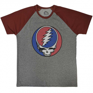 Grateful Dead - Syf Classic Grey/Red Raglan T-Shirt  (M) in der Gruppe -Start Tshirt bei Bengans Skivbutik AB (5556694)