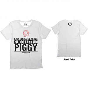 Radiohead - Gucci Piggy Uni Wht T-Shirt in der Gruppe MERCHANDISE / T-shirt / Pop-Rock bei Bengans Skivbutik AB (5556714r)