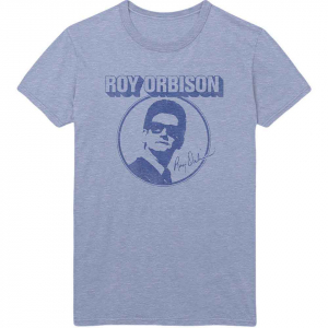 Roy Orbison - Photo Circle Uni Blue T-Shirt in der Gruppe MERCHANDISE / T-shirt / Pop-Rock bei Bengans Skivbutik AB (5556715r)