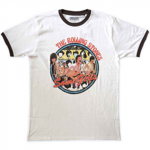Rolling Stones - Some Girls Circle Ringer Wht T-Shirt in der Gruppe Övrigt /  bei Bengans Skivbutik AB (5556716r)