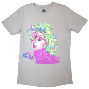 Lady Gaga - Colour Sketch Uni Natrl T-Shirt in der Gruppe MERCHANDISE / T-shirt / Pop-Rock bei Bengans Skivbutik AB (5557230r)