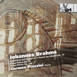 Carmen Piazzini - Brahms: Variations & Fugue Op. 24 B in der Gruppe CD / Klassiskt bei Bengans Skivbutik AB (5557845)